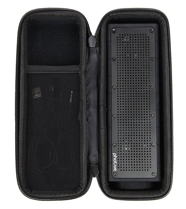 Caseling Hard Case for Photive HYDRA Waterproof Wireless Portable Bluetooth Speakers. - Mesh Pocket for Cables. N2