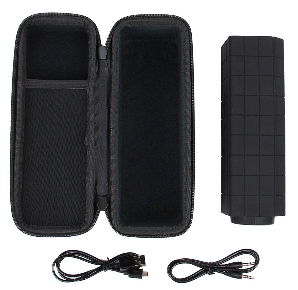 Caseling Hard Case for Photive HYDRA Waterproof Wireless Portable Bluetooth Speakers. - Mesh Pocket for Cables. N3