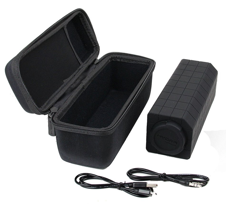 Caseling Hard Case for Photive HYDRA Waterproof Wireless Portable Bluetooth Speakers. - Mesh Pocket for Cables. N4