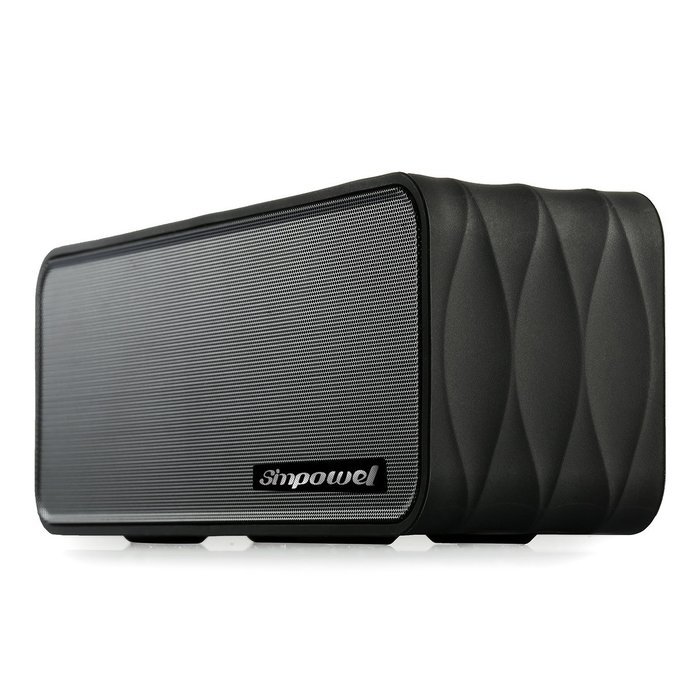 Simpowel V8 - 9W(4.5W X 2) Portable Bluetooth Speaker with FM-radio, Micro SD MP3 Player, NFC, LED Display and...