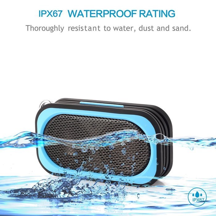 Outdoor/Shower Floating Speaker Bluextel Portable Bluetooth 4.0 Speaker,IPX67 Waterproof Dustproof and Shockproof N7