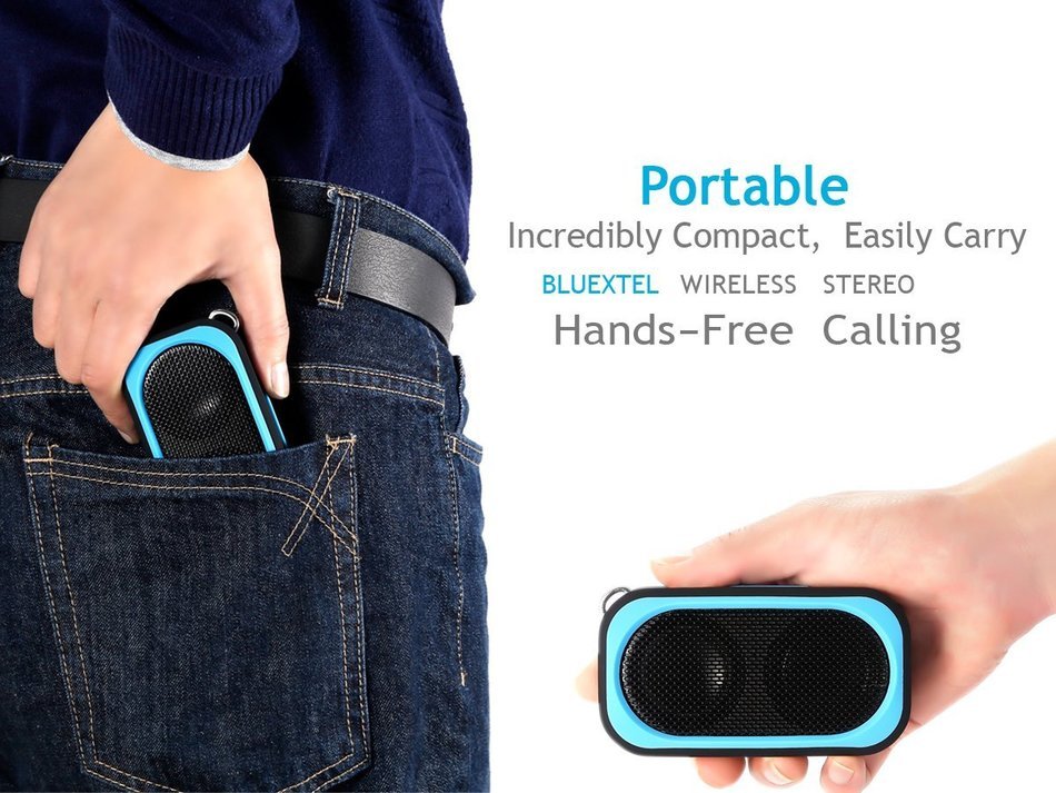 Outdoor/Shower Floating Speaker Bluextel Portable Bluetooth 4.0 Speaker,IPX67 Waterproof Dustproof and Shockproof N8