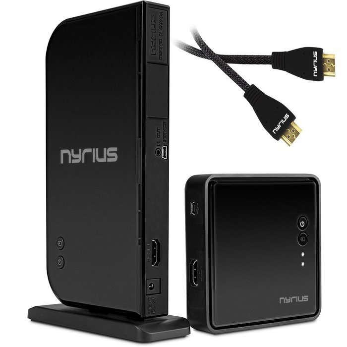 Nyrius ARIES Home HDMI Digital Wireless Transmitter & Receiver for HD 1080p Video Streaming with IR Remote Extender...