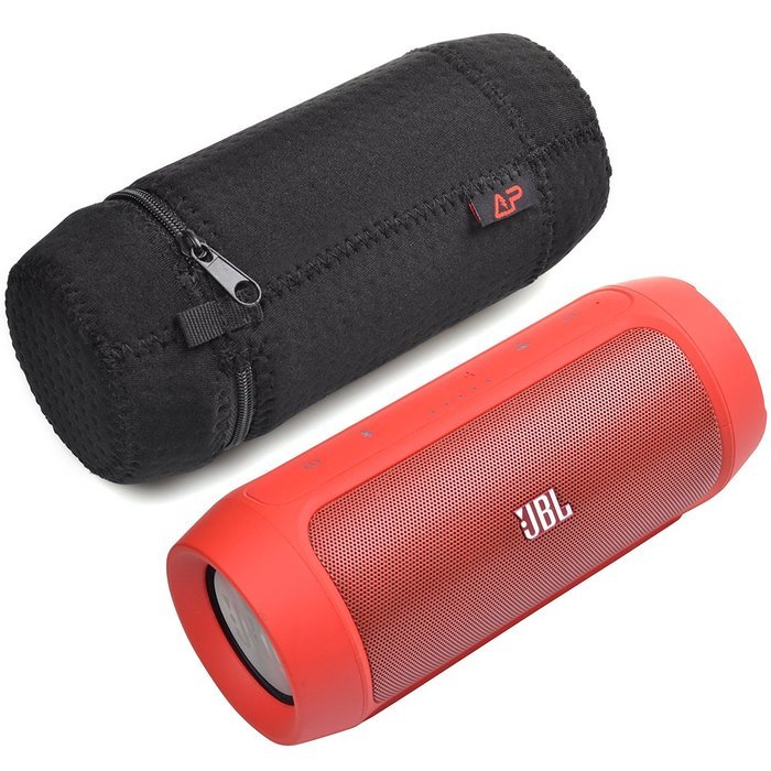 Lightning Power &ndash; JBL Charge 2 Portable Wireless Bluetooth Speaker CHARGEIIBLKAM Water-Resistant Lycra Zipper... N4