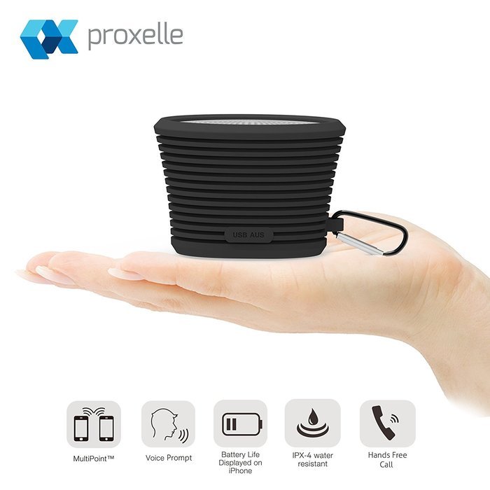Waterproof Bluetooth Speaker - Portable and Rugged w/ Built-in Microphone N3