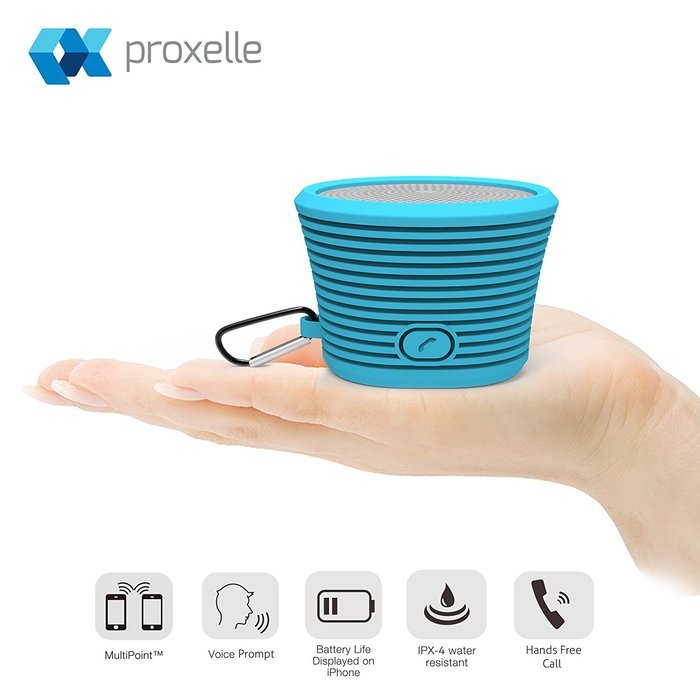 Waterproof Bluetooth Speaker - Portable and Rugged w/ Built-in Microphone N9