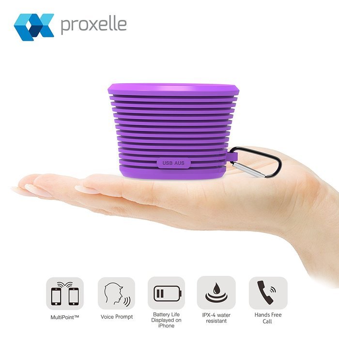 Waterproof Bluetooth Speaker - Portable and Rugged w/ Built-in Microphone N16