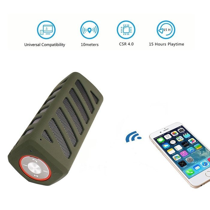 SCS ETC Portable Wireless Bluetooth Speaker with 7000mAh Power Bank-3D Surround Sound Outdoor Sports Speakers-... N4