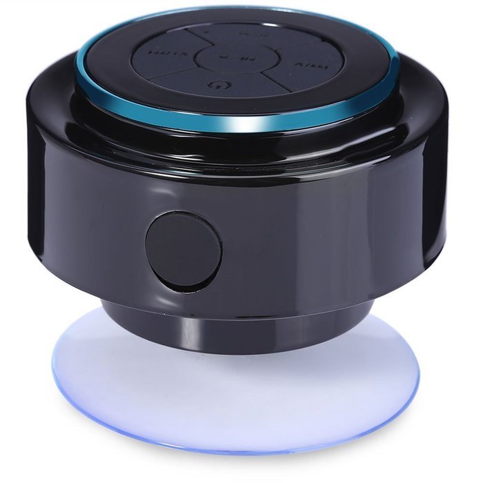 LAF012-Blue Portable Wireless Bluetooth Waterproof Shower Speaker Rechargeable Powerful Stereo Music Loudspeaker... N3