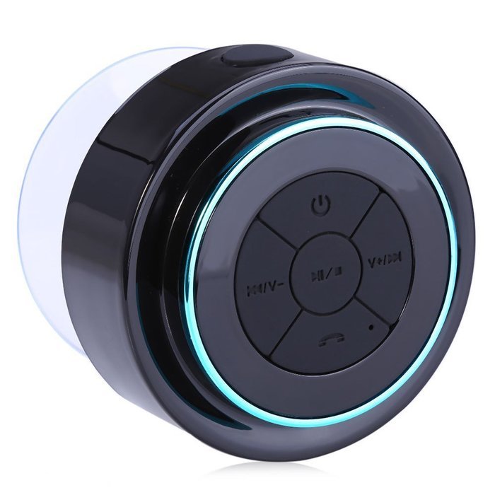 LAF012-Blue Portable Wireless Bluetooth Waterproof Shower Speaker Rechargeable Powerful Stereo Music Loudspeaker... N4
