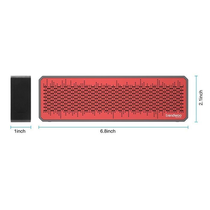 Trendwoo Pocket Portable Bluetooth Wireless Speakers Waterproof Speaker with Super Bass Sound Built-in Mic for...