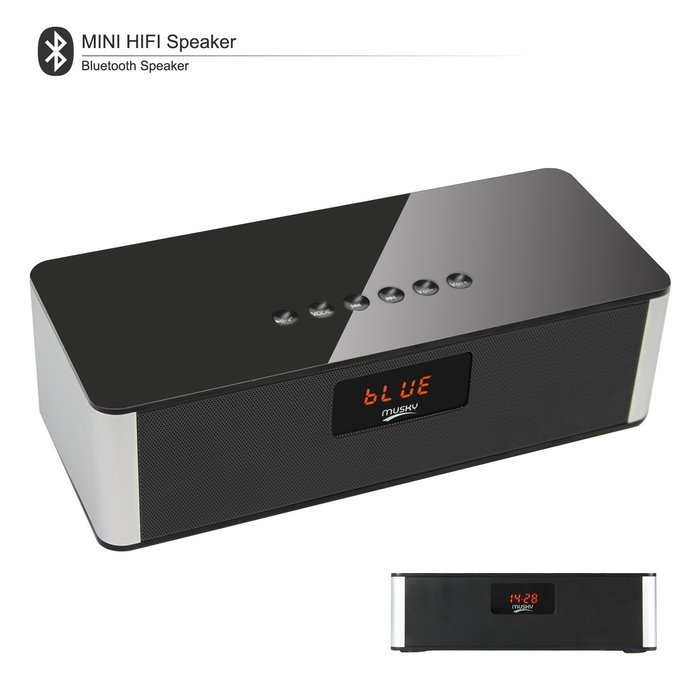 Bluetooth V4.0 HIFI Speaker, Costech Portable Stereo FM Radio, Handsfree, Support USB HOST & Micro SD card Pairs...