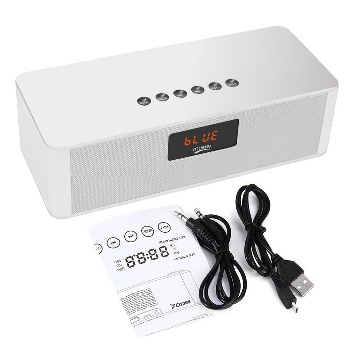 Bluetooth V4.0 HIFI Speaker, Costech Portable Stereo FM Radio, Handsfree, Support USB HOST & Micro SD card Pairs... N14
