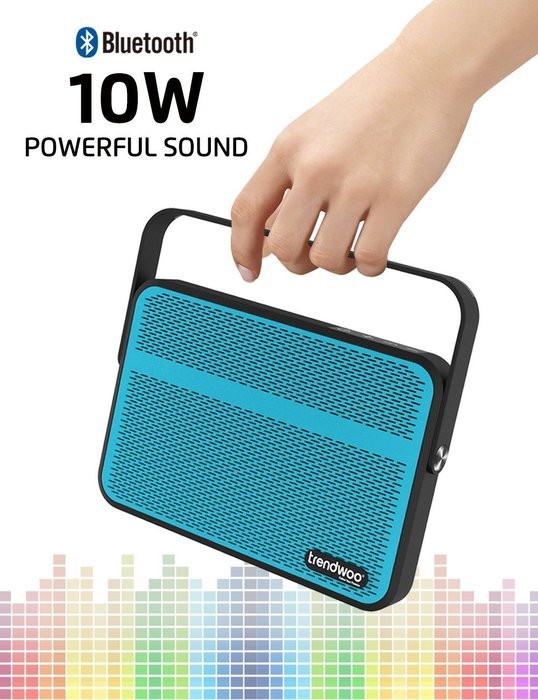 Bluetooth Speakers, Trendwoo 10W Powerful Portable Wireless Stereo Speaker Waterproof with Carrying Handle ( Dual... N2