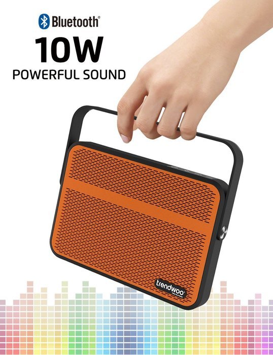 Bluetooth Speakers, Trendwoo 10W Powerful Portable Wireless Stereo Speaker Waterproof with Carrying Handle ( Dual... N8