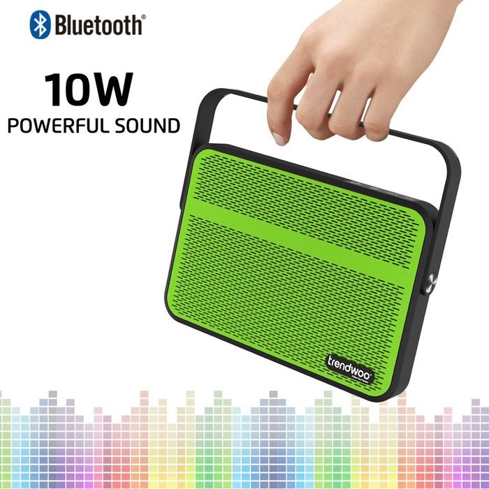 Bluetooth Speakers, Trendwoo 10W Powerful Portable Wireless Stereo Speaker Waterproof with Carrying Handle ( Dual... N15