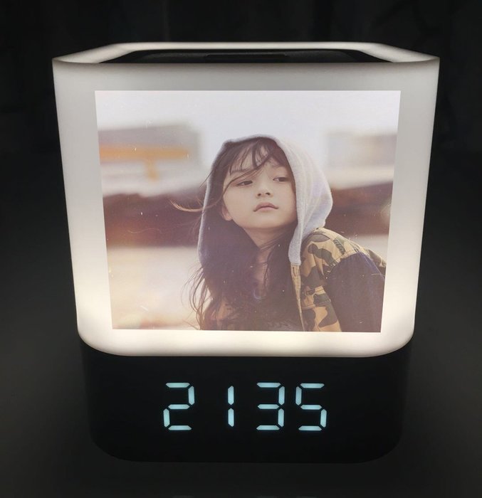 GoldMice 4 in 1 Portable Wireless Bluetooth 4.0 Speaker with Dimmable Touch Sensor LED Lamp light, Alarm Clock... N6