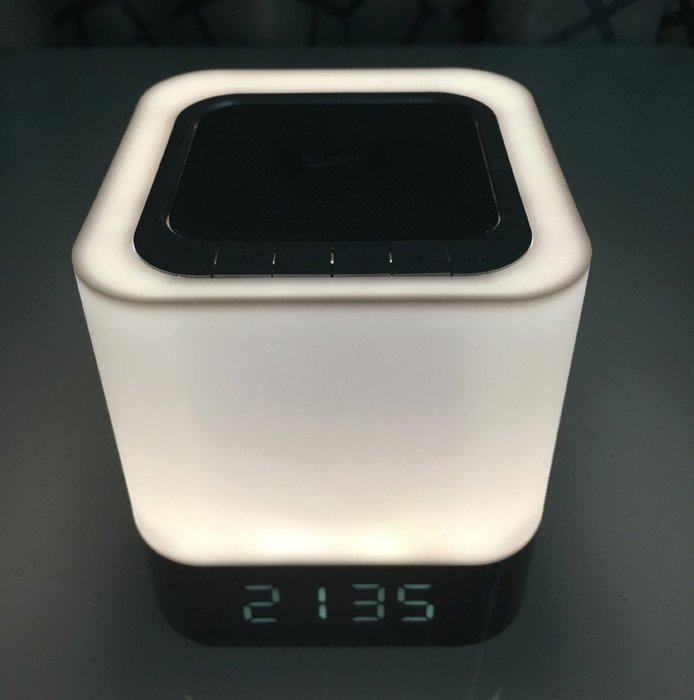 GoldMice 4 in 1 Portable Wireless Bluetooth 4.0 Speaker with Dimmable Touch Sensor LED Lamp light, Alarm Clock... N8