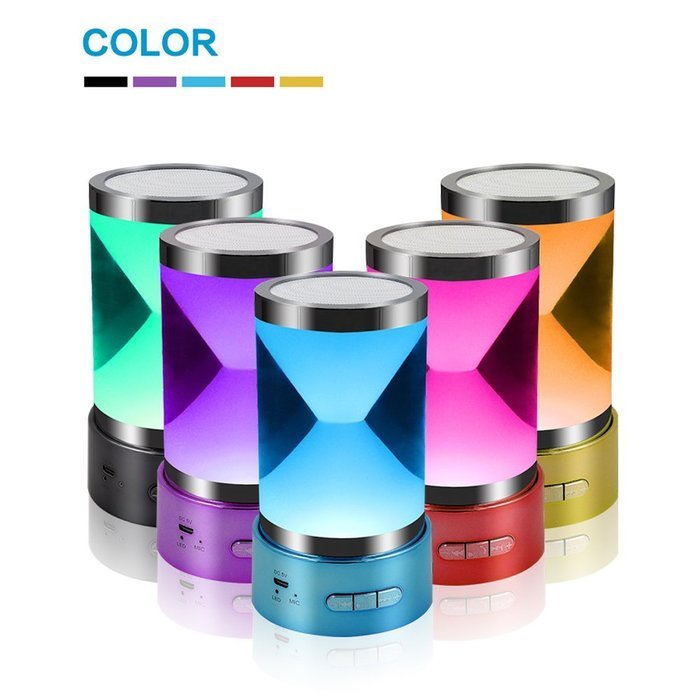 Portable Subwoofer Wireless Hourglass Bluetooth Speaker with Color Changing LED Flashing Light,Outdoor Creative... N4