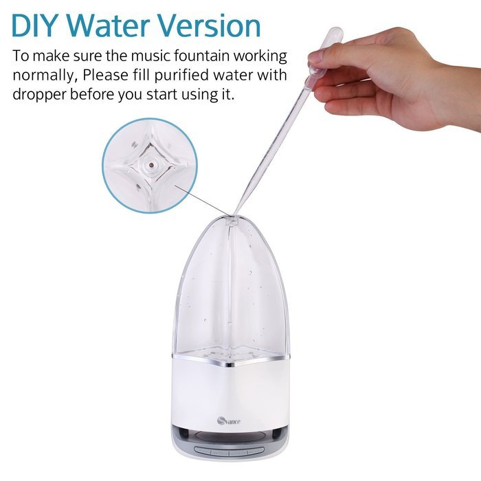 Svance Dancing Water Speaker Portable Wireless Bluetooth Speaker Powerful Stereo Sound and LED Light Show Music... N10
