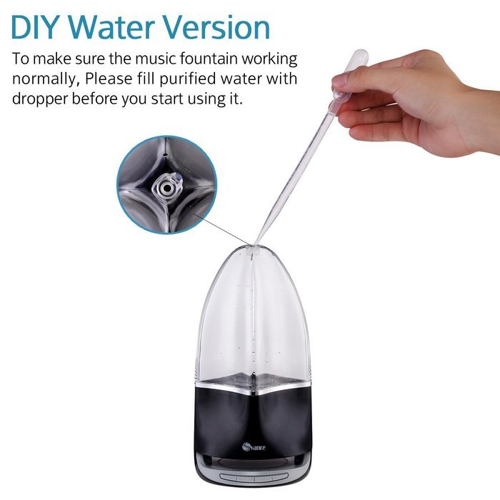 Svance Dancing Water Speaker Portable Wireless Bluetooth Speaker Powerful Stereo Sound and LED Light Show Music... N16