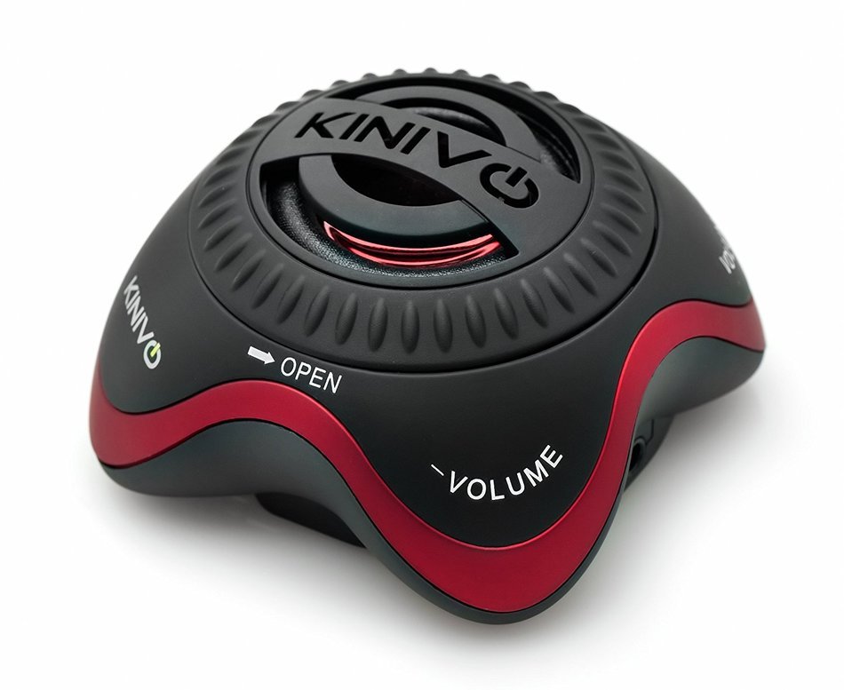 Kinivo ZX100 Mini Portable Speaker with Rechargeable Battery and Enhanced Bass Resonator (Black)