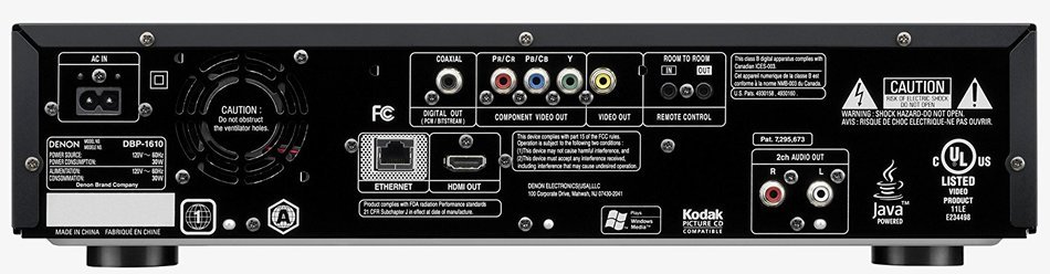 Denon DBP1610 Blu-ray/DVD/CD Player (Black) N2