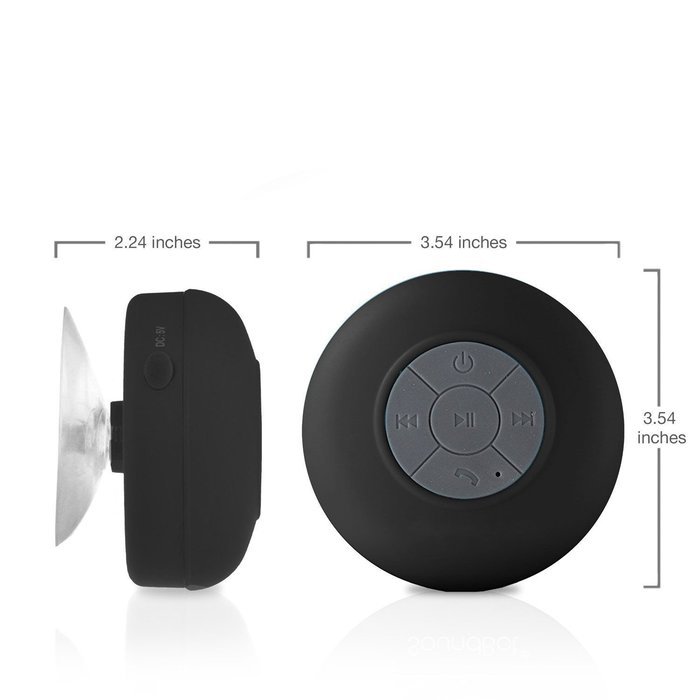 TOP PLUS&reg; HD Water Resistant Bluetooth 3.0 Shower Speaker, Handsfree Portable Speakerphone with Built-in Mic,... N2