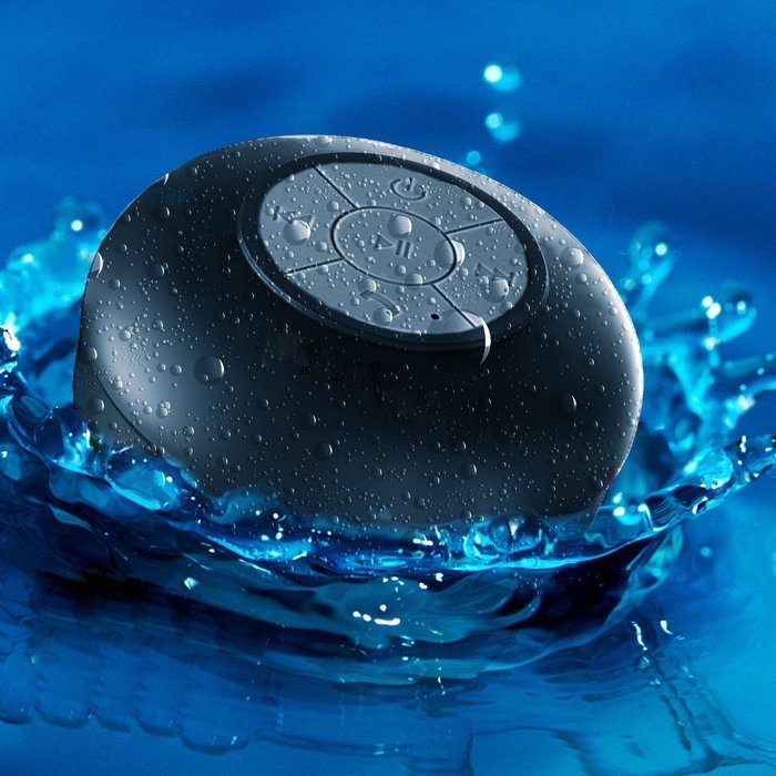 TOP PLUS&reg; HD Water Resistant Bluetooth 3.0 Shower Speaker, Handsfree Portable Speakerphone with Built-in Mic,... N6