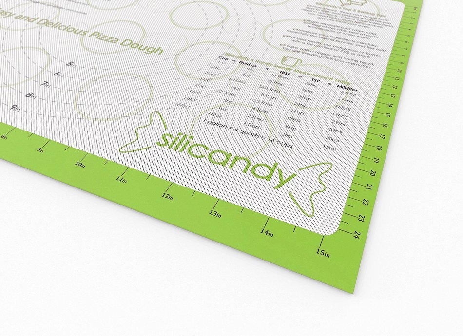CLEARANCE NonStick Silicone Baking Mats - 2 pc Set - Silicandy Rectangular Mats with Fiberglass are Great for... N12