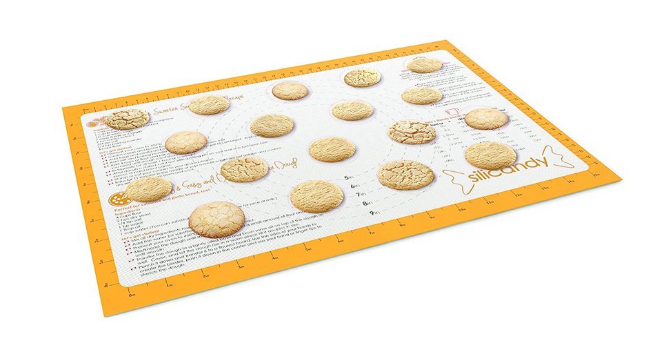 CLEARANCE NonStick Silicone Baking Mats - 2 pc Set - Silicandy Rectangular Mats with Fiberglass are Great for... N15