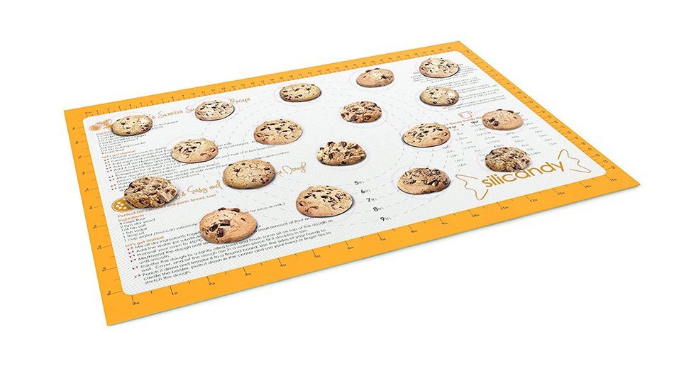 CLEARANCE NonStick Silicone Baking Mats - 2 pc Set - Silicandy Rectangular Mats with Fiberglass are Great for... N17