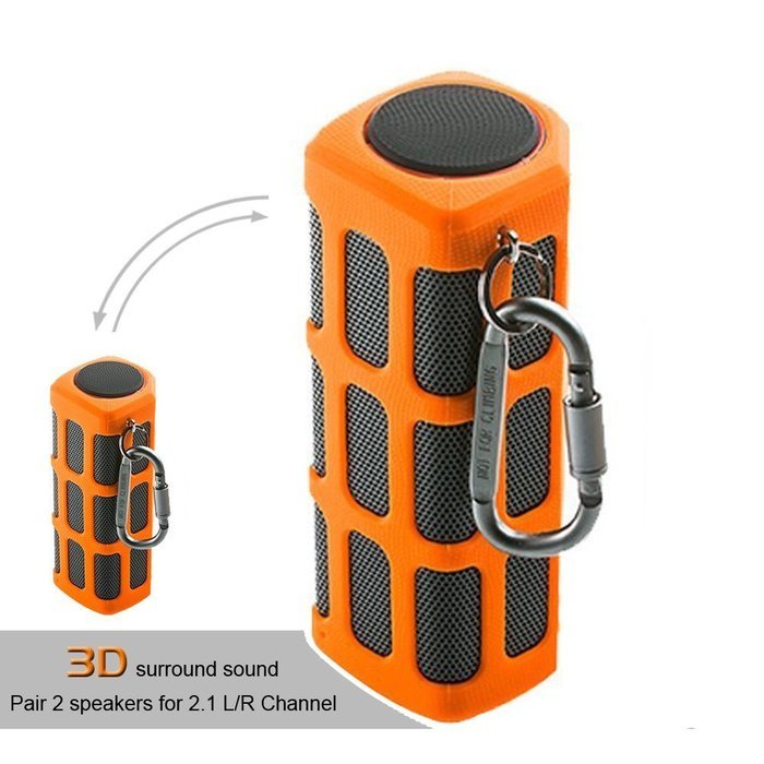 Hapyia Portable Wireless Bluetooth Speaker, Pair 2 speakers for 3D Stereo Surround Sound [New Release] - One Speaker... N20