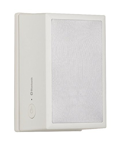 RCA WPBT1 Bluetooth Enable Outlet Speaker for Wireless Music Streaming (White)