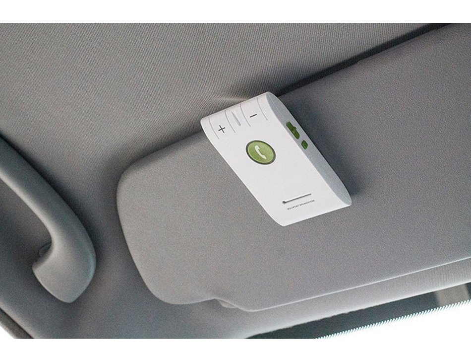 Enegg Wireless Bluetooth 4.0 Multipoint A2DP Sun Visor In-Car Hands-Free Speakerphone with Clip for iPhone, Samsung... N9
