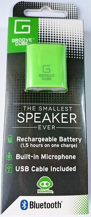 Groove Cube - The Smallest Speaker Ever - Wireless Bluetooth Speaker - Green
