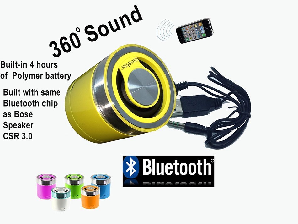 Portable Bluetooth Speaker System for iPhone / Android Smart Phones / iPad / Tablets / Macbook / Notebooks (WHITE) N4