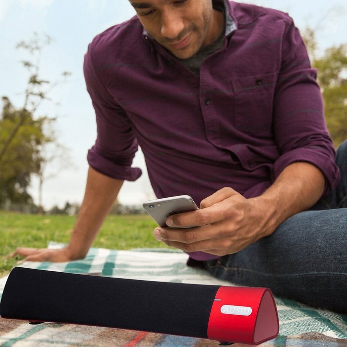 Ausid Bluetooth Speaker Portable Wireless Speakers HiFi Subwoofer Sound Bar 10W 3D Home Theater Surround Stereo... N20