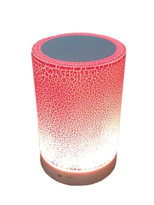 Portable Wireless LED Lights Bluetooth Speaker Super Bass Build-in FM Radio,AUX,MIC,TF Card Slot