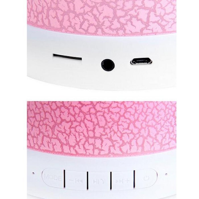 Portable Wireless LED Lights Bluetooth Speaker Super Bass Build-in FM Radio,AUX,MIC,TF Card Slot N5