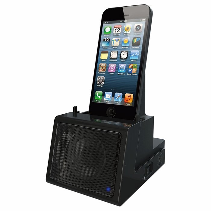 2 Port Smart Phone Charger with Bluetooth Speaker, Speaker Phone, Rechargeable Battery - Retail Packaging