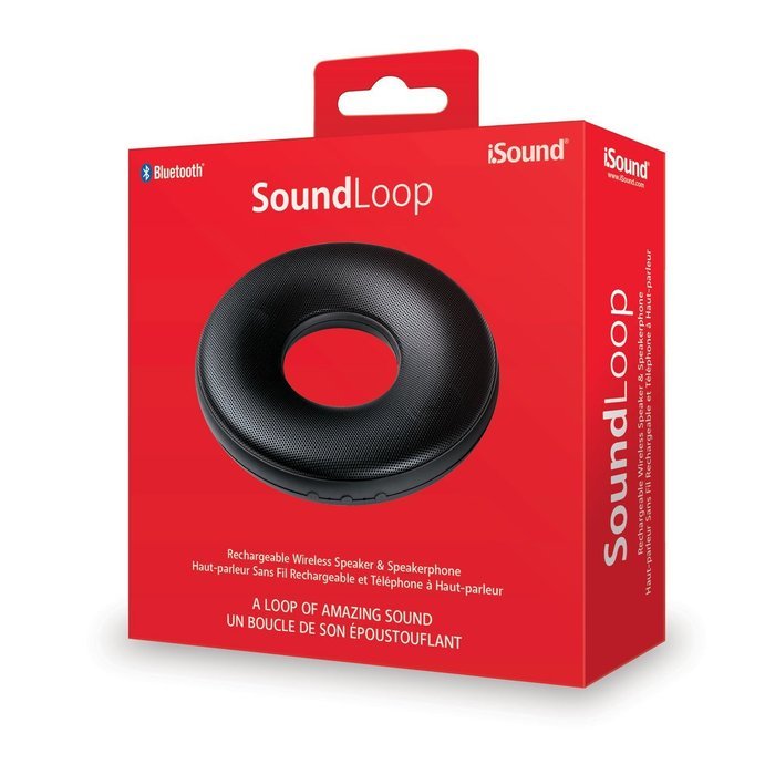 iSound SoundLoop Rechargeable Wireless Bluetooth Speaker & Speakerphone, Black N2
