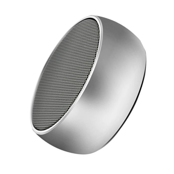 Smileto Mini Round Portable Wireless Bluetooth Music speaker for Outdoor Sport with Metal Bass Hatch, Clear Amazing... N8