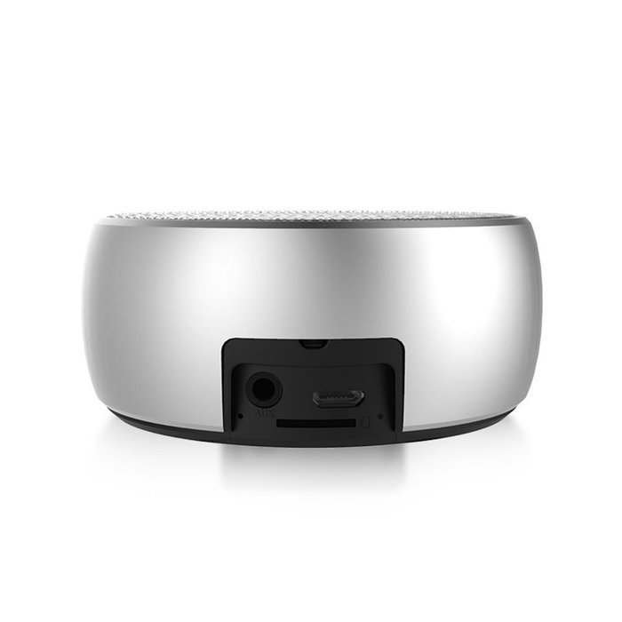 Smileto Mini Round Portable Wireless Bluetooth Music speaker for Outdoor Sport with Metal Bass Hatch, Clear Amazing... N10