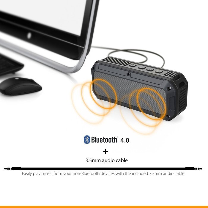 AUKEY Bluetooth Speaker, Outdoor Wireless Speaker with 16 Hours Playtime, Water and Shock Resistant, Dedicated... N9