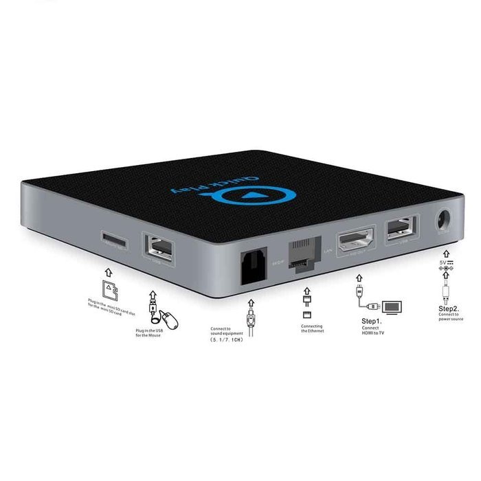 Kukele MXIII-PRO 2GB/16GB Octa Core S912 Android 6.0 Marshmallow TV Box MINI PC [OTA Updater/2.4G+5.8G+11AC WIFI... N3