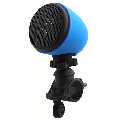 XHTECH Outdoor Motorcycle/Bicycle Wireless Bluetooth Speaker with Mic and Mount ,Waterproof and Shockproof (Blue)