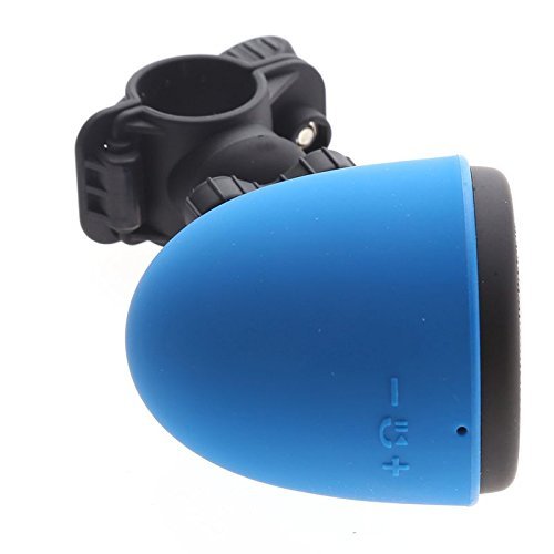 XHTECH Outdoor Motorcycle/Bicycle Wireless Bluetooth Speaker with Mic and Mount ,Waterproof and Shockproof (Blue) N6