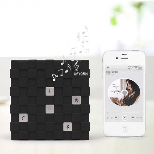 WAYCOM Magic Cube Rechargeable Portable Bluetooth Wireless Speaker with 3.5mm Audio Port for iPhones, iPads, Android...