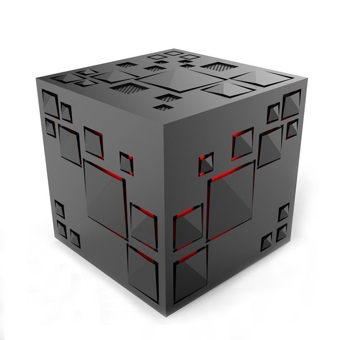 Dlisten Portable Bluetooth Speaker,Allspark Cube Wireless Stereo Led Light Speaker,Support TF Card FM Radio,For... N2